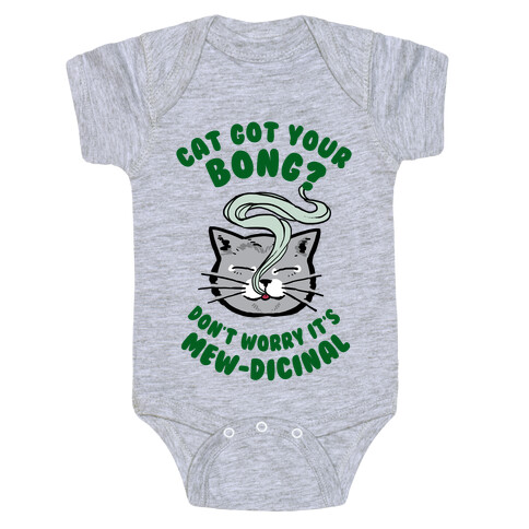Cat Got Your Bong? Don't Worry It's Mew-dicinal Baby One-Piece
