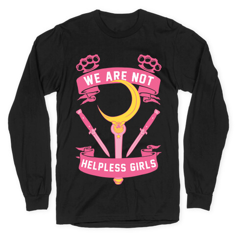 We Are Not Helpless Girls Moon Parody Long Sleeve T-Shirt