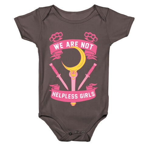 We Are Not Helpless Girls Moon Parody Baby One-Piece