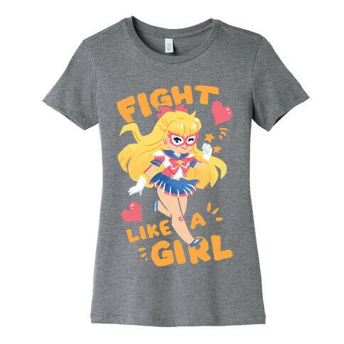 Fight Like A Girl: Venus Parody Womens T-Shirt