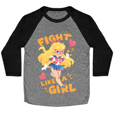 Fight Like A Girl: Venus Parody Baseball Tee