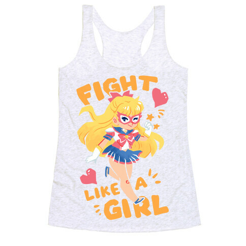 Fight Like A Girl: Venus Parody Racerback Tank Top