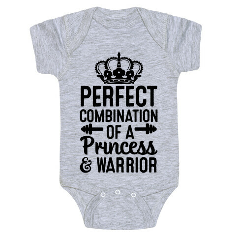 Perfect Combination of a Princess & Warrior Baby One-Piece