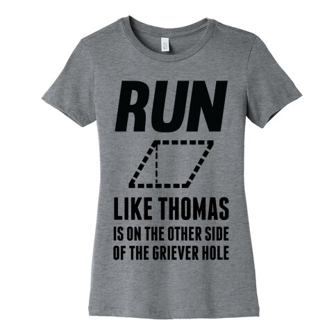 Run Like Thomas Is On The Other side Of The Griever Hole Womens T-Shirt