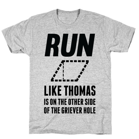 Run Like Thomas Is On The Other side Of The Griever Hole T-Shirt