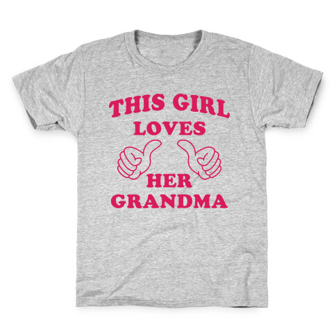 This Girl Loves Her Grandma Kids T-Shirt