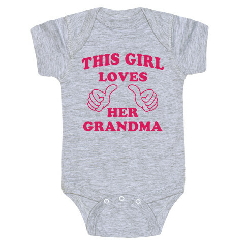 This Girl Loves Her Grandma Baby One-Piece