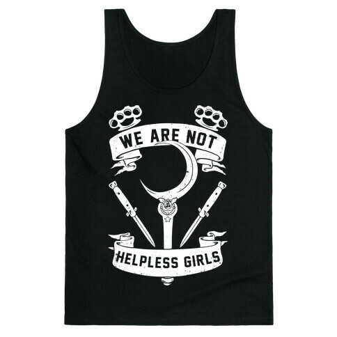 We Are Not Helpless Girls Moon Parody Tank Top