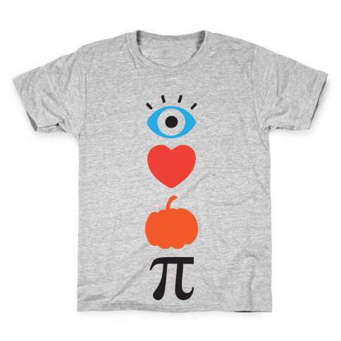 Eye Heart Pumpkin Pi (Tank) Kids T-Shirt