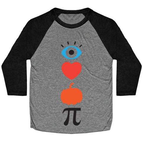 Eye Heart Pumpkin Pi (Tank) Baseball Tee