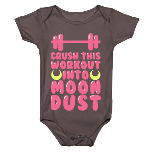 Crush This Workout Into Moon Dust Baby One-Piece
