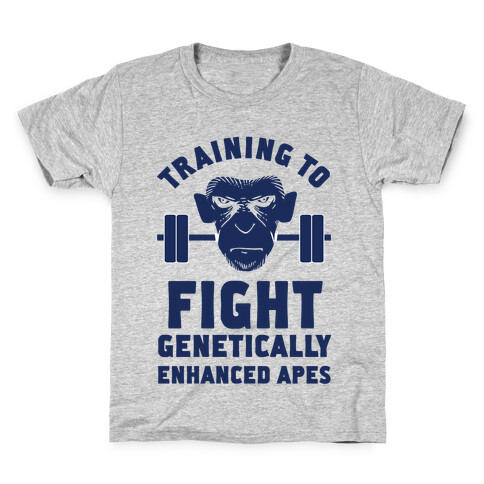 Training To Fight Genetically Enhanced Apes Kids T-Shirt