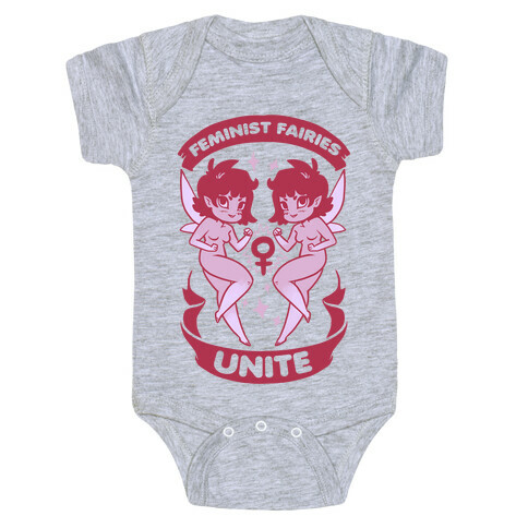 Feminist Fairies Unite Baby One-Piece