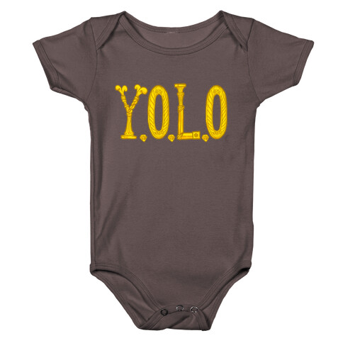 YOLO (golden) Baby One-Piece