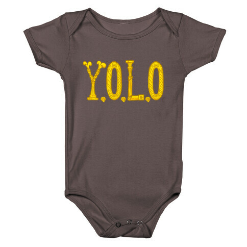 YOLO (golden) Baby One-Piece