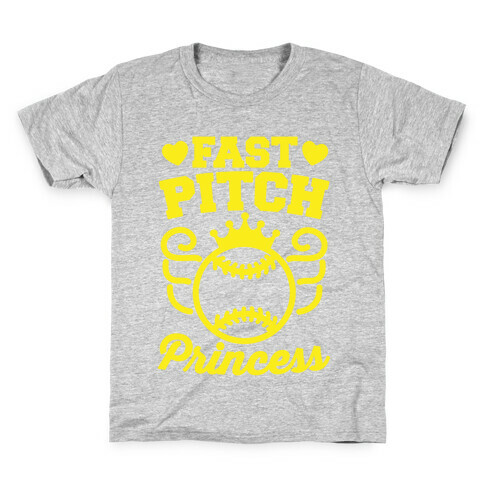 Fast Pitch Princess Kids T-Shirt