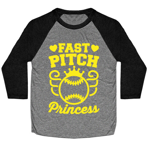 Fast Pitch Princess Baseball Tee