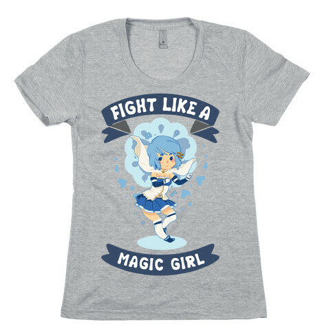 Fight Like A Magic Girl Parody Sayaka Womens T-Shirt