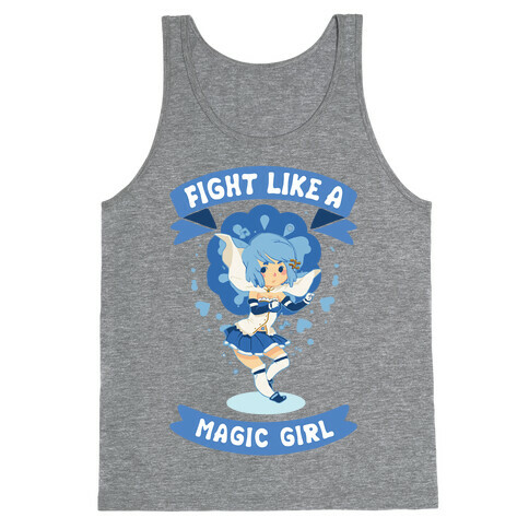Fight Like A Magic Girl Sayaka Parody Tank Top