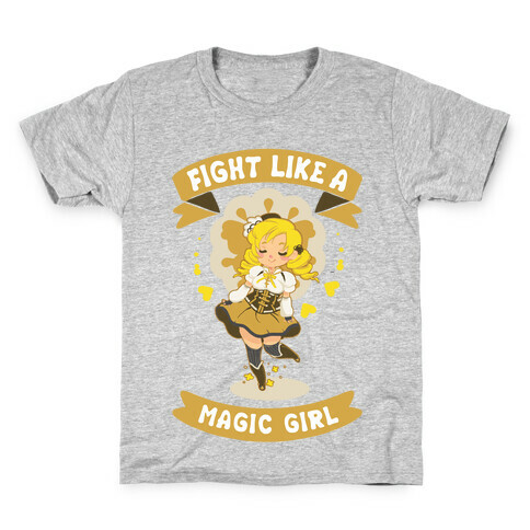 Fight Like A Magic Girl Mami Parody Kids T-Shirt