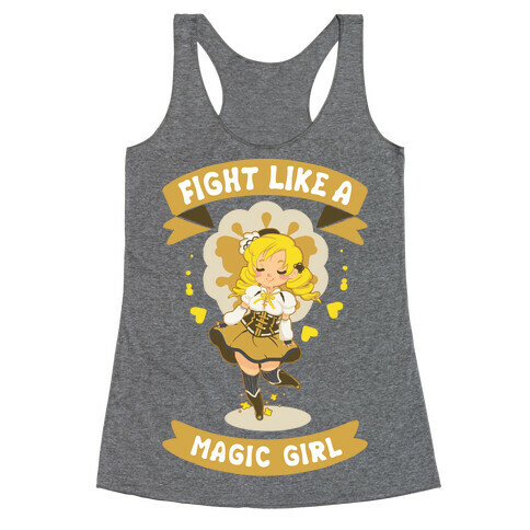Fight Like A Magic Girl Mami Parody Racerback Tank Top