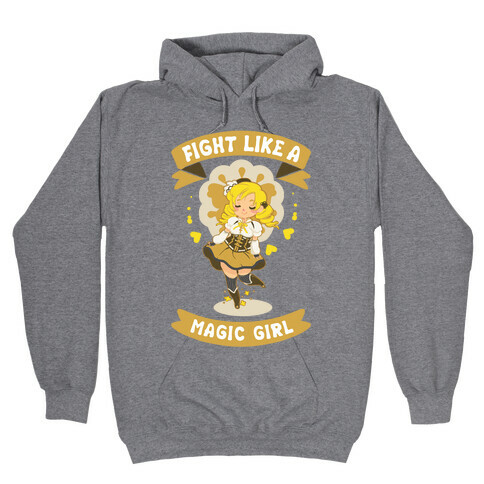 Fight Like A Magic Girl Mami Parody Hooded Sweatshirt