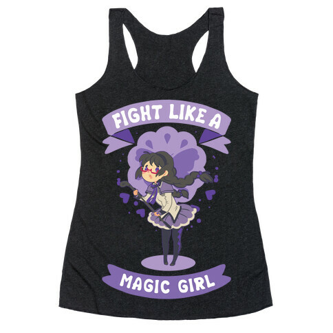 Fight Like A Magic Girl Homura Parody Racerback Tank Top