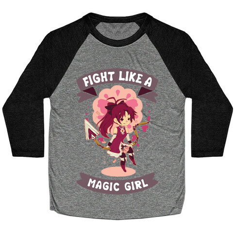 Fight Like A Magic Girl Kyoko Baseball Tee