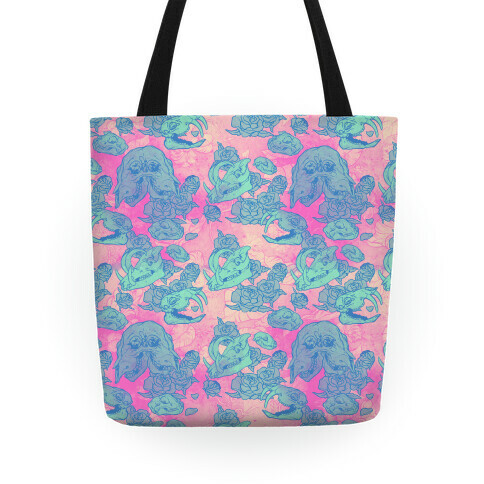 Skulls and Flowers Tote