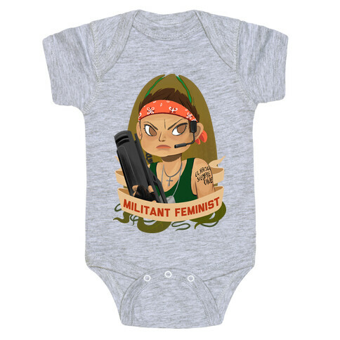 Militant Feminist Baby One-Piece