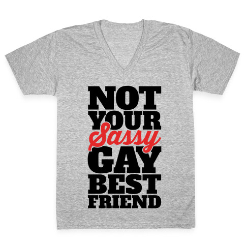 Not Your Sassy Gay Best Friend V-Neck Tee Shirt