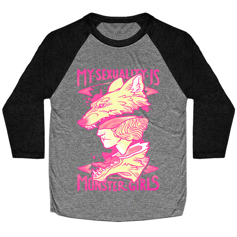 My Sexuality Is Monster Girls Baseball Tee