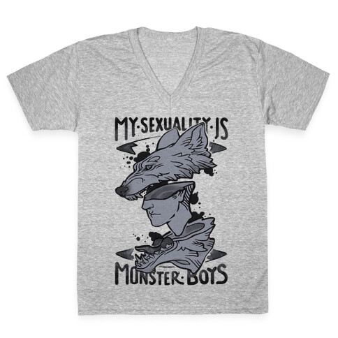 My Sexuality Is Monster Boys V-Neck Tee Shirt