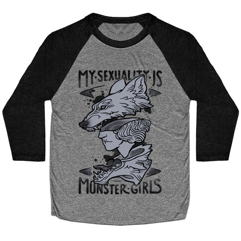 My Sexuality Is Monster Girls Baseball Tee