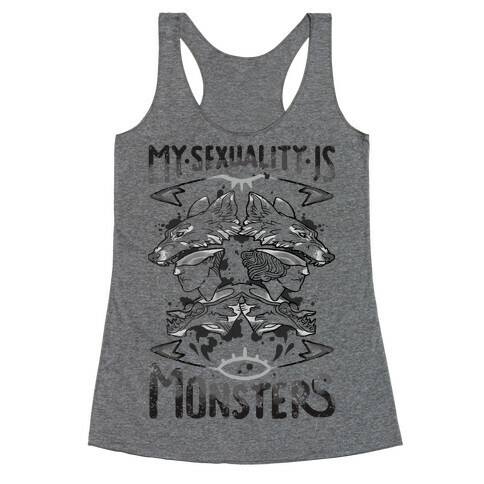 My Sexuality Is Monsters Racerback Tank Top