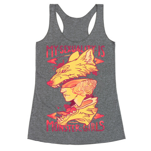 My Sexuality Is Monster Girls Racerback Tank Top