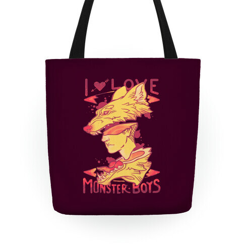 I Love Monster Boys Tote Tote