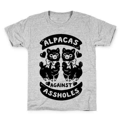 Alpacas Against Assholes Kids T-Shirt