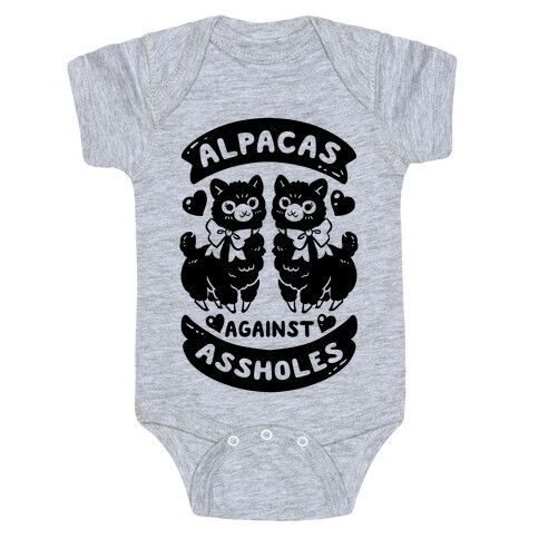 Alpacas Against Assholes Baby One-Piece