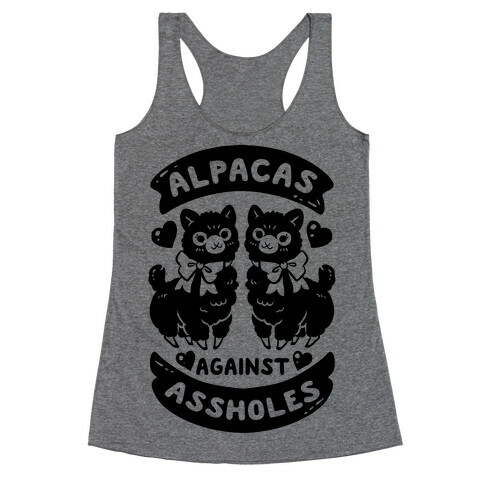 Alpacas Against Assholes Racerback Tank Top