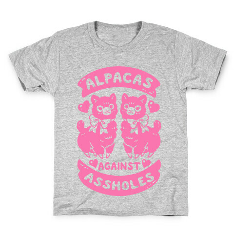 Alpacas Against Assholes Kids T-Shirt