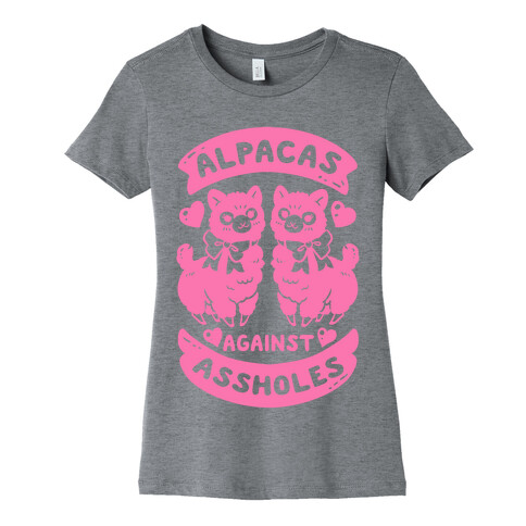 Alpacas Against Assholes Womens T-Shirt