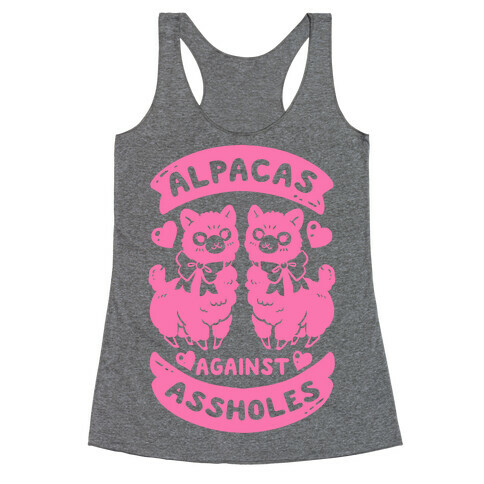 Alpacas Against Assholes Racerback Tank Top