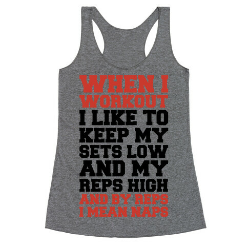 Nap Repetitions Racerback Tank Top