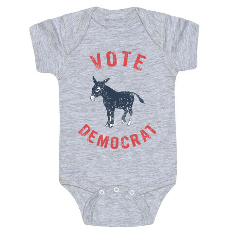 Vote Democrat (Vintage democratic donkey) Baby One-Piece