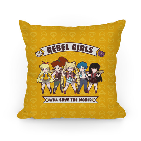 Rebel Girls Will Save The World Parody Pillow