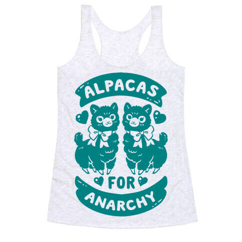 Alpacas For Anarchy Racerback Tank Top