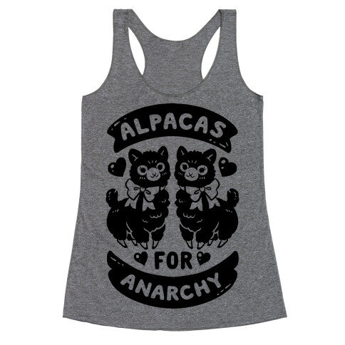 Alpacas For Anarchy Racerback Tank Top