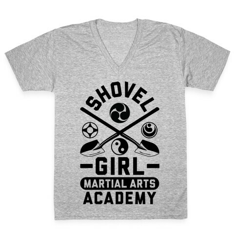 Shovel Girl Martial Arts Academy V-Neck Tee Shirt