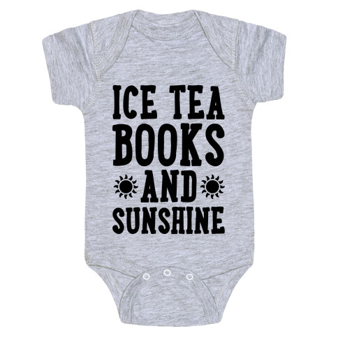 Ice Tea, Books and Sunshine Baby One-Piece